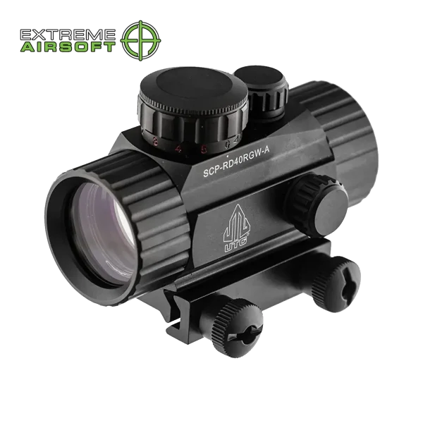 UTG 3.8 Close Quarters Battle Red/Green Dot Sight with Mount utg 38 close quarters battle r 0 1752852306 - EXTREMEALRSOFTRI